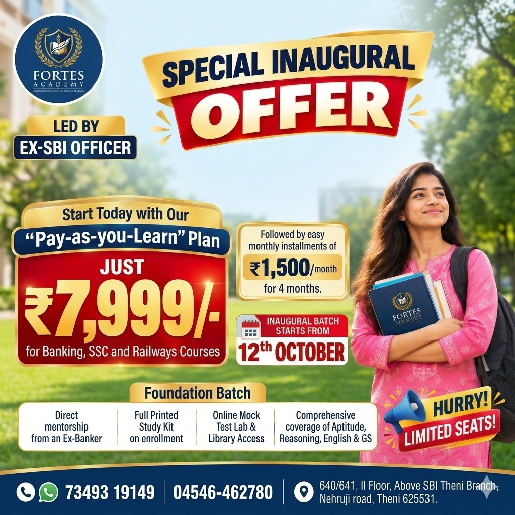 INAUGURAL OFFER FOR FIRST 25 STUDENTS - NEW BATCH STARTS ON [12-10-2026]